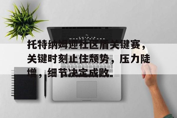 九游体育APP-关于托特纳姆迎社区盾关键赛,关键时刻止住颓势,压力陡增,细节决定成败的信息